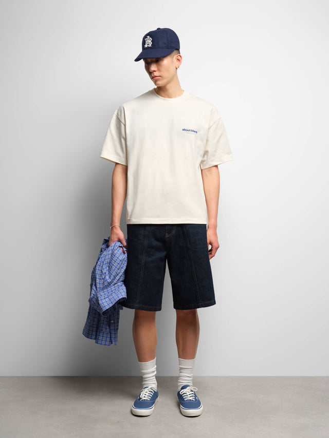 insignia t-shirt oat/navy/blue