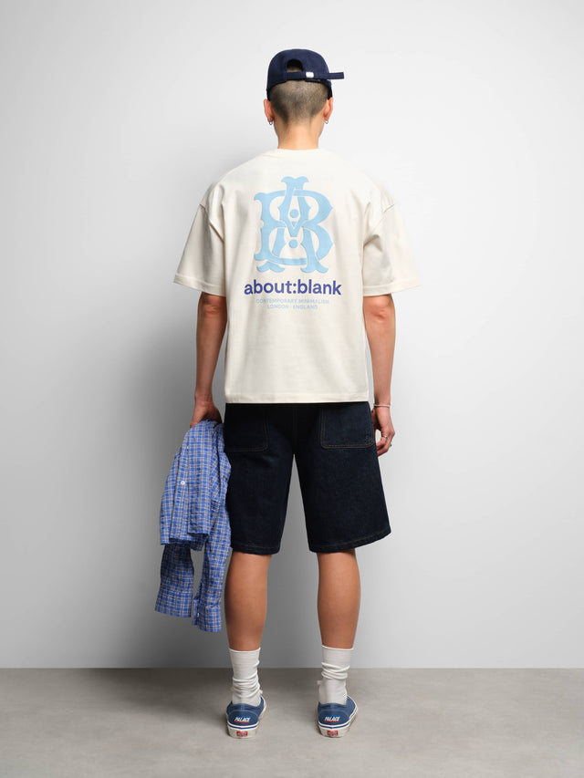 insignia t-shirt oat/navy/blue