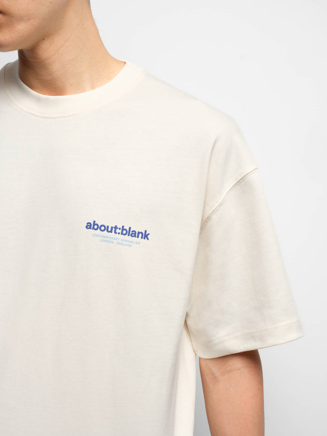 insignia t-shirt oat/navy/blue