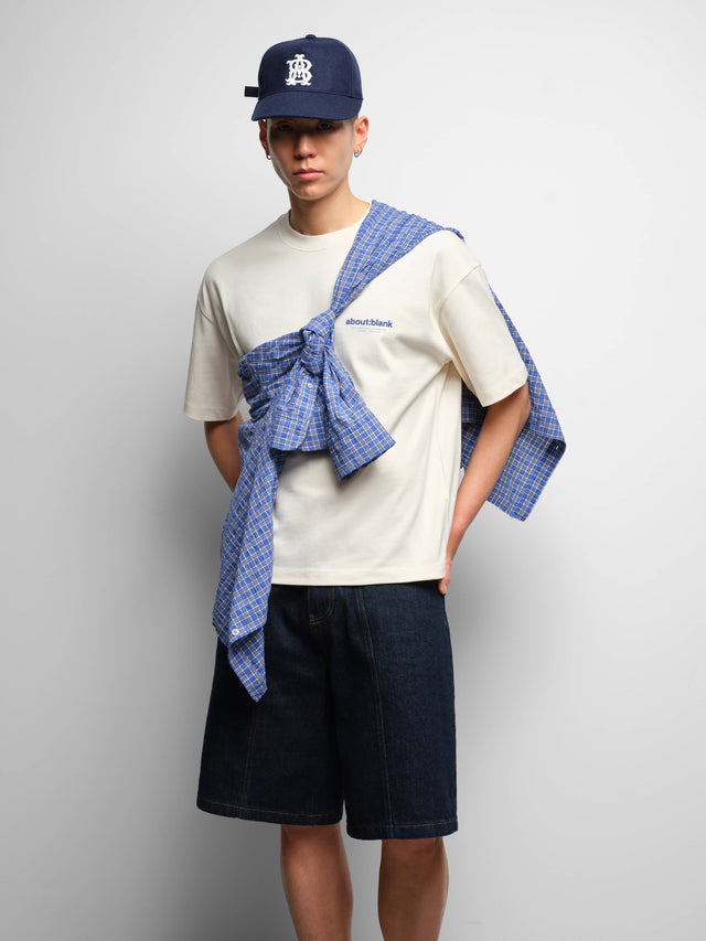 insignia t-shirt oat/navy/blue