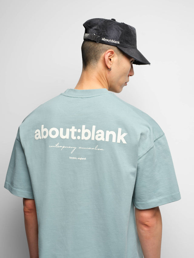 box t-shirt tourmaline/ecru