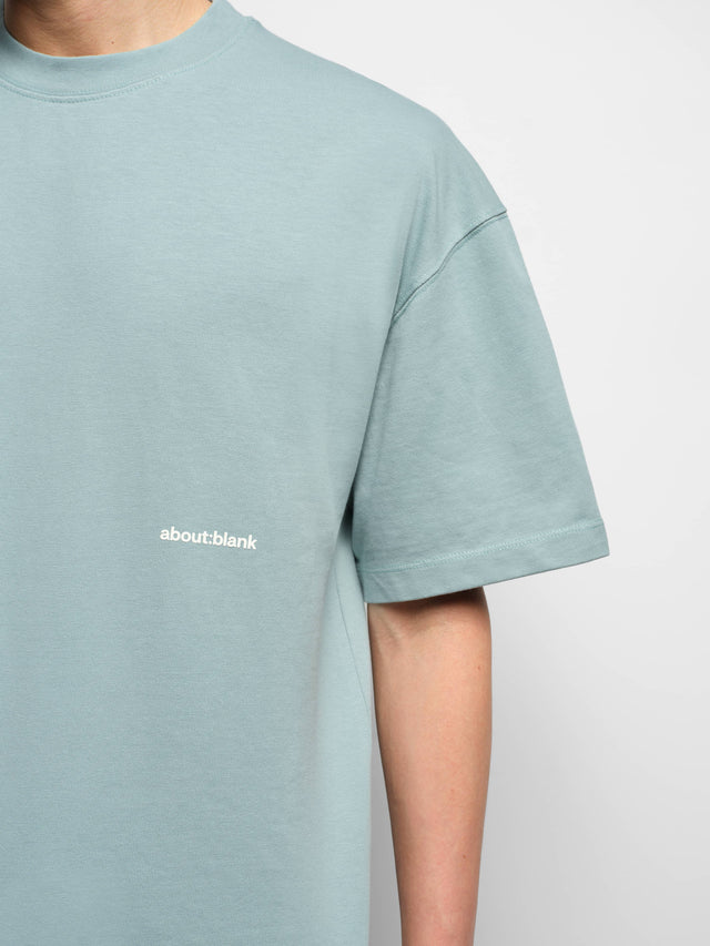 box t-shirt tourmaline/ecru