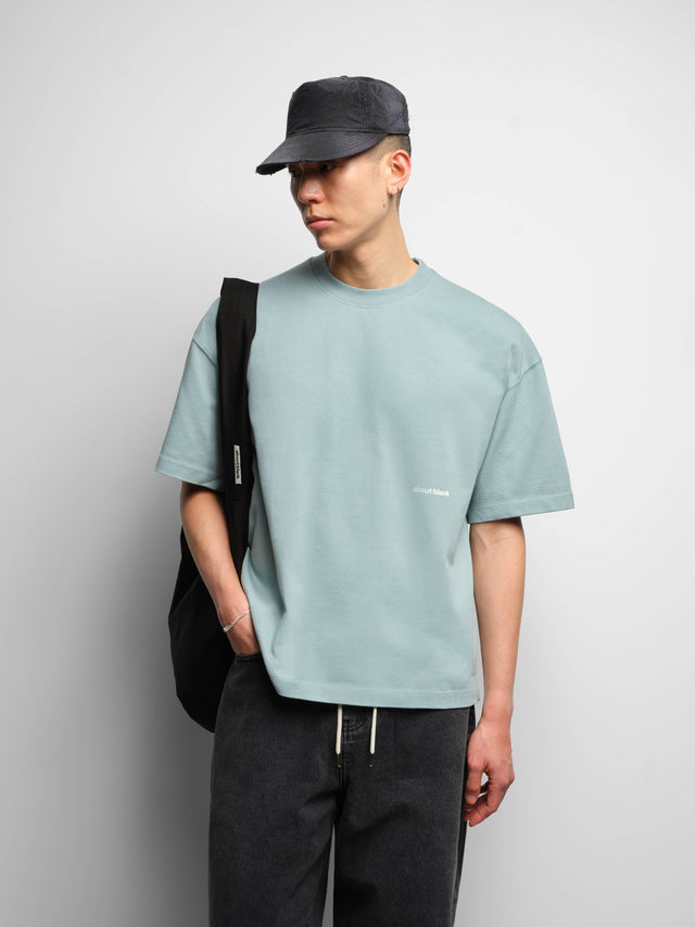 box t-shirt tourmaline/ecru