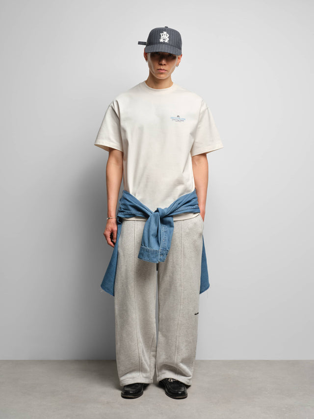 blazon t-shirt oat/blue