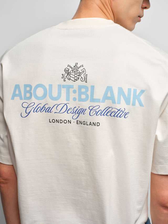 blazon t-shirt oat/blue