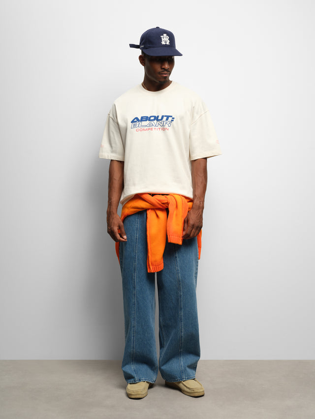mulligan t-shirt oat/blue/red