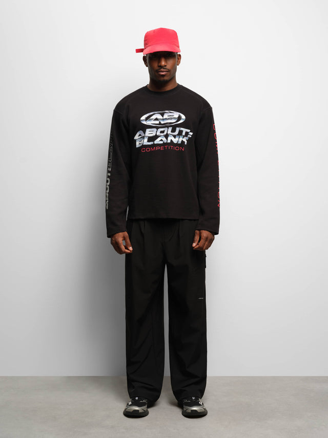 oblique championship long sleeve t-shirt black