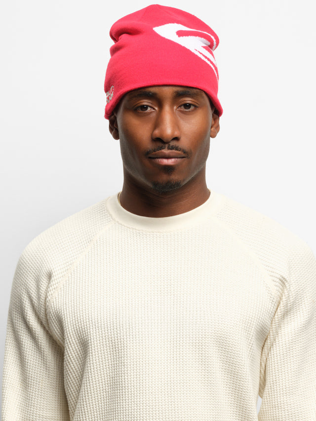 ellipse skull beanie red/ecru