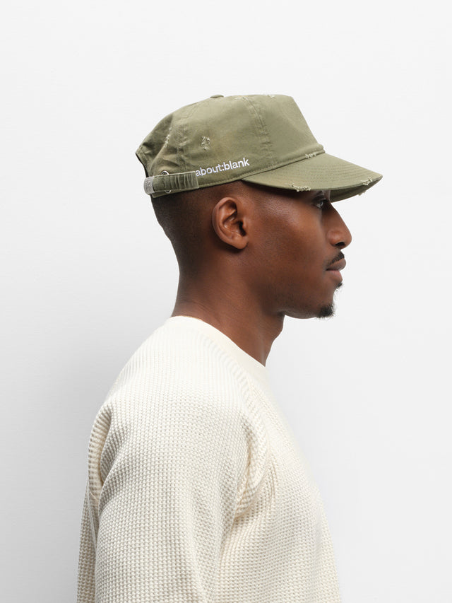 distressed cap washed fern