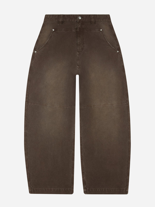 western pant washed brown