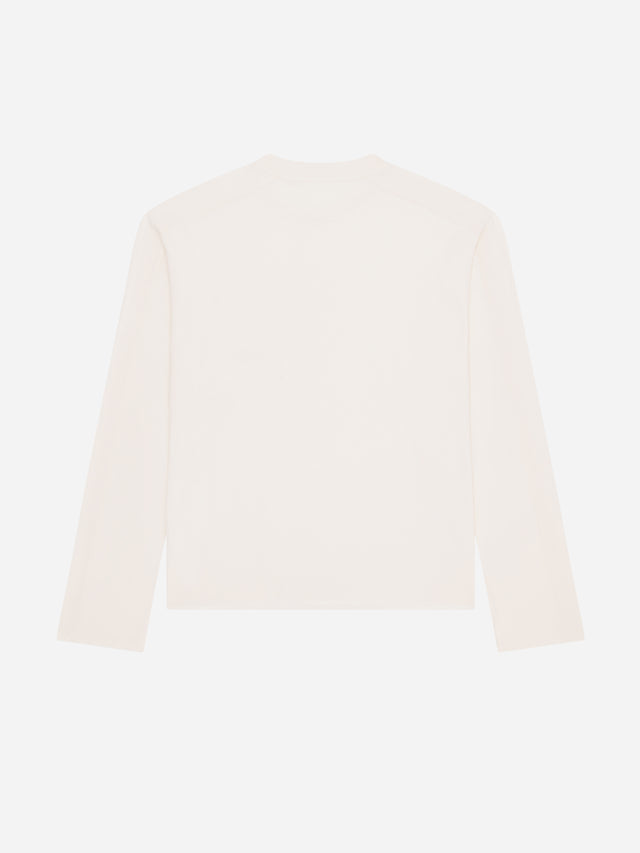 imprint pocket long sleeve t-shirt oat