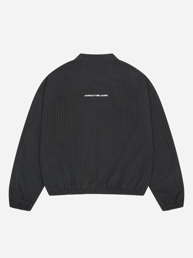 overhead oblique jacket navy check