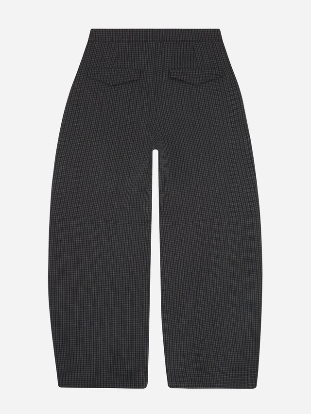 technical pant navy check