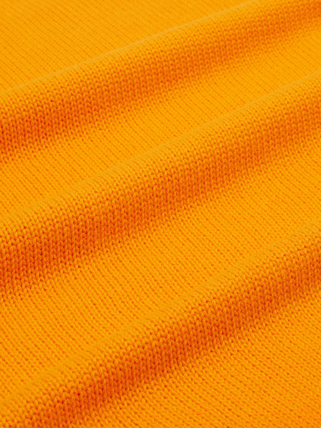 spray dye knit crew orange