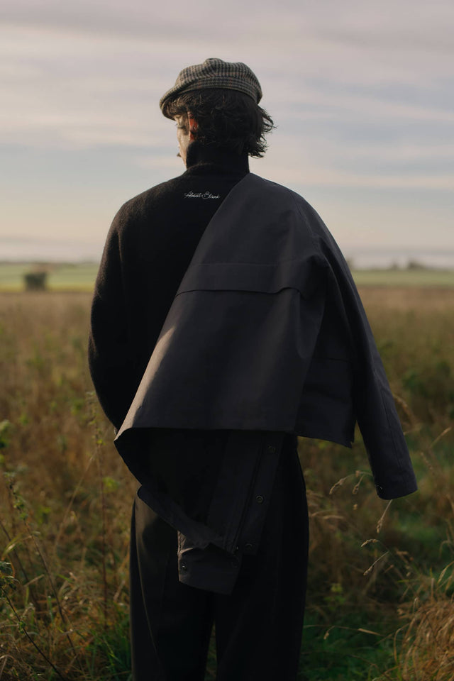 mohair roll neck black