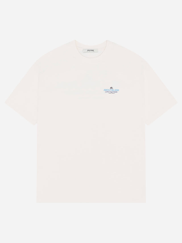 blazon t-shirt oat/blue