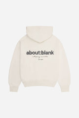 box hoodie ecru/black