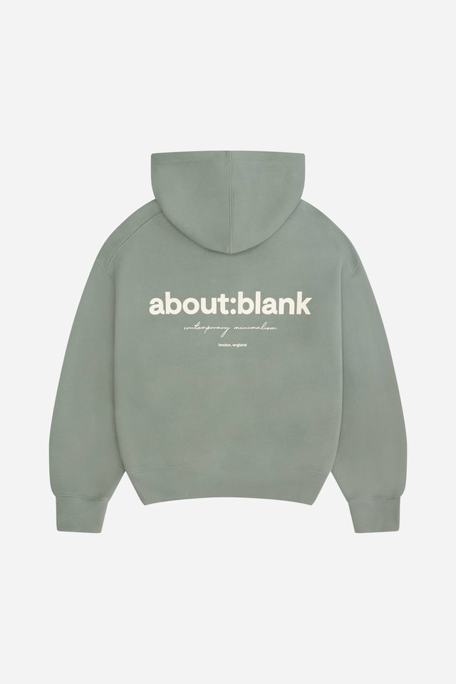 box hoodie sage/ecru