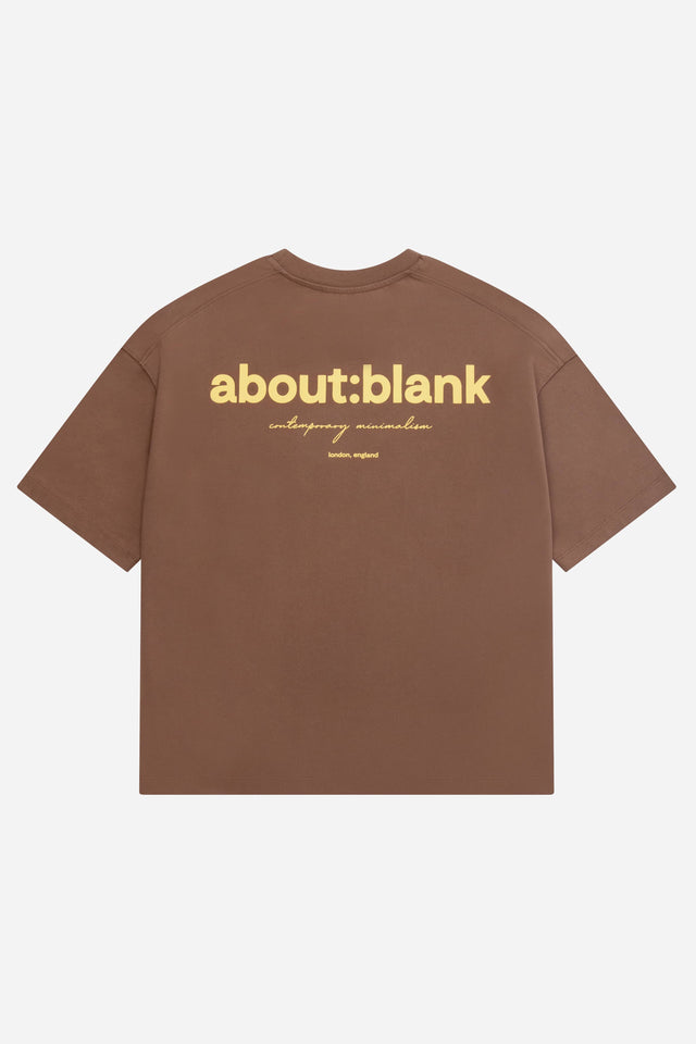 box t-shirt brown/yellow