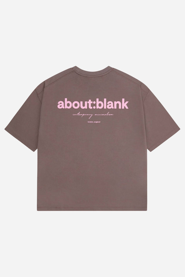 box t-shirt charcoal/pink
