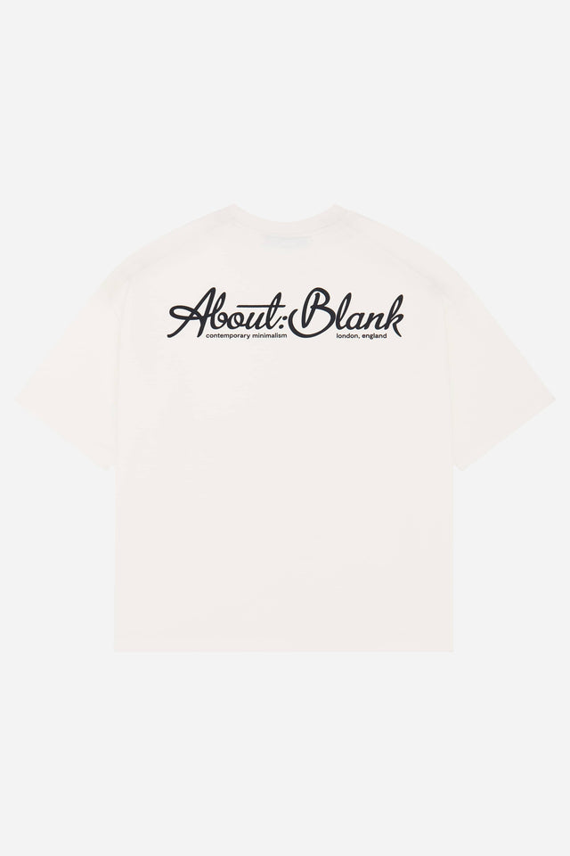 banner t-shirt oat/black