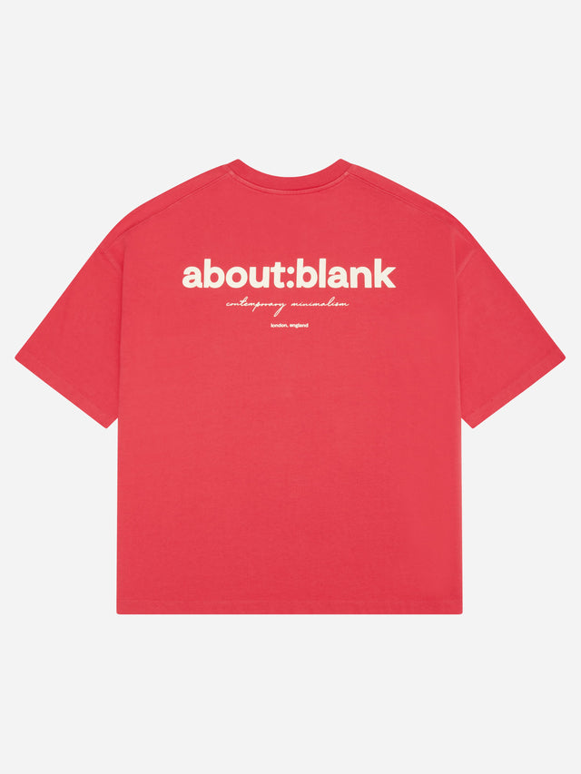 box t-shirt red/ecru