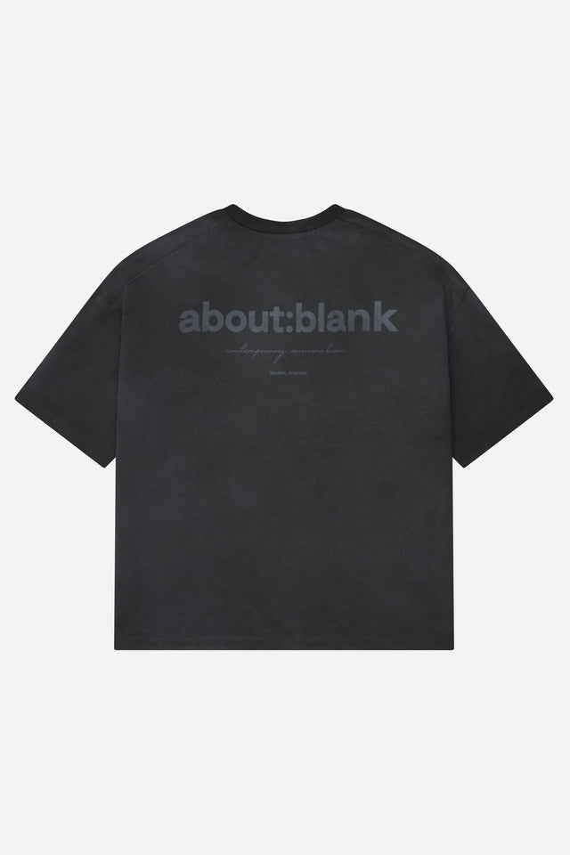 washed box t-shirt black
