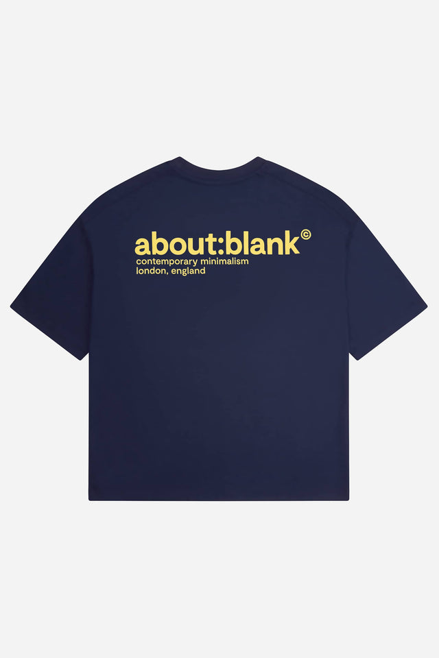 collection t-shirt navy/yellow