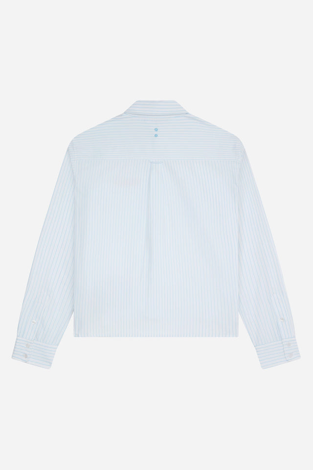 oxford script shirt white/blue