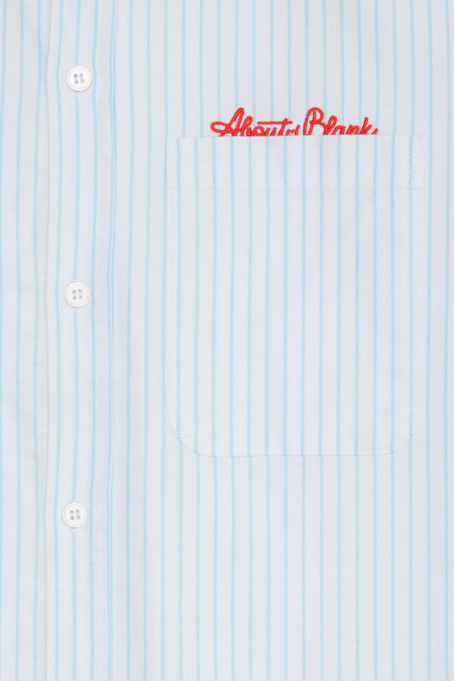 oxford script shirt white/blue