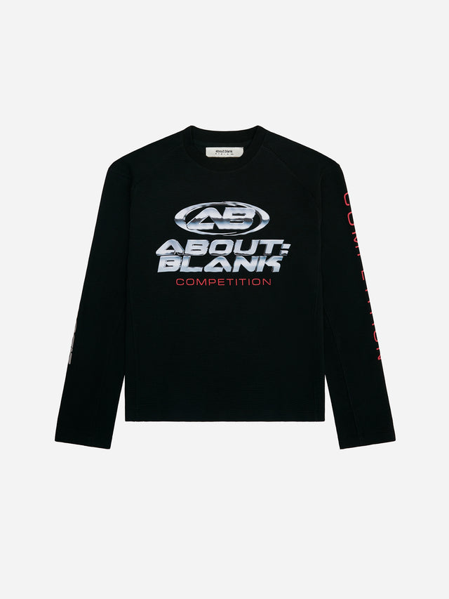 oblique championship long sleeve t-shirt black