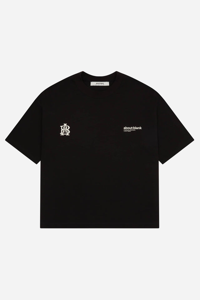 dual logo t-shirt black/ecru