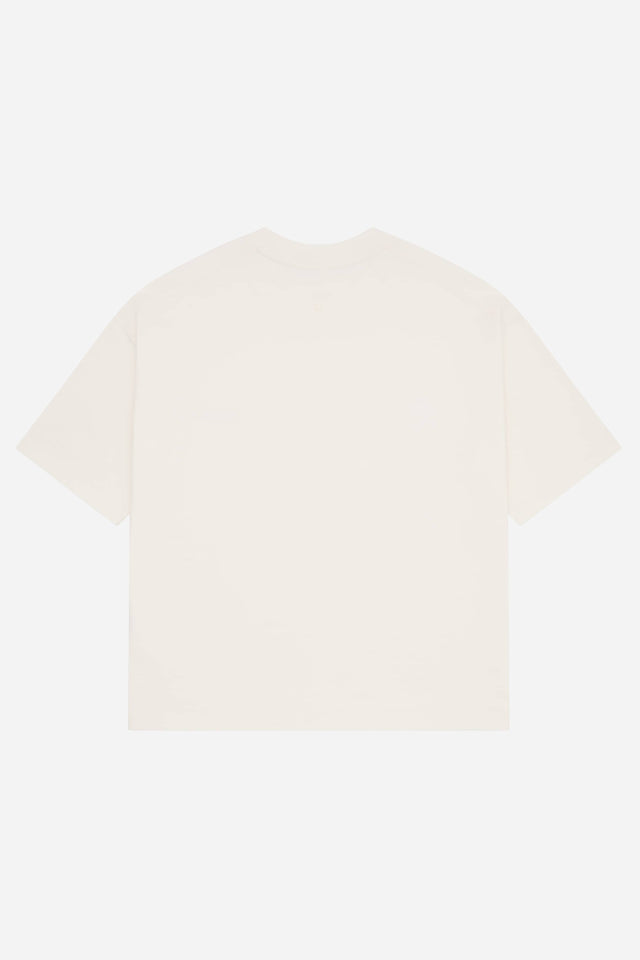 dual logo t-shirt oat/black