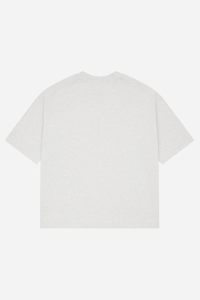 dual logo t-shirt grey marl/black