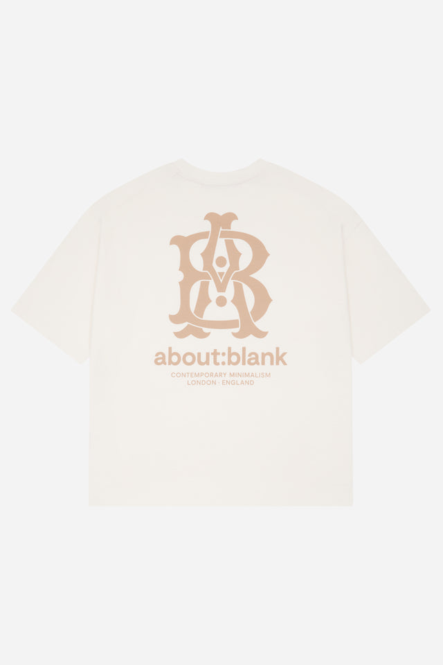 emblem t-shirt oat/gold