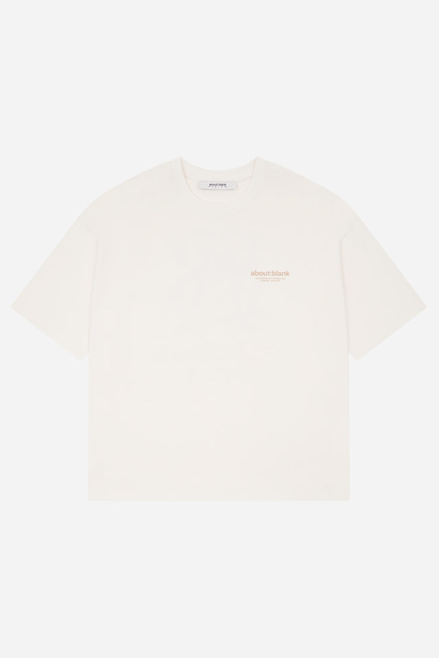 emblem t-shirt oat/gold