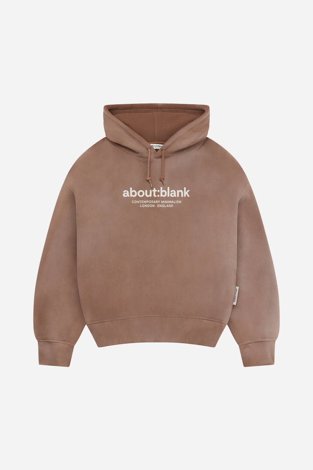 garcon hoodie washed brown