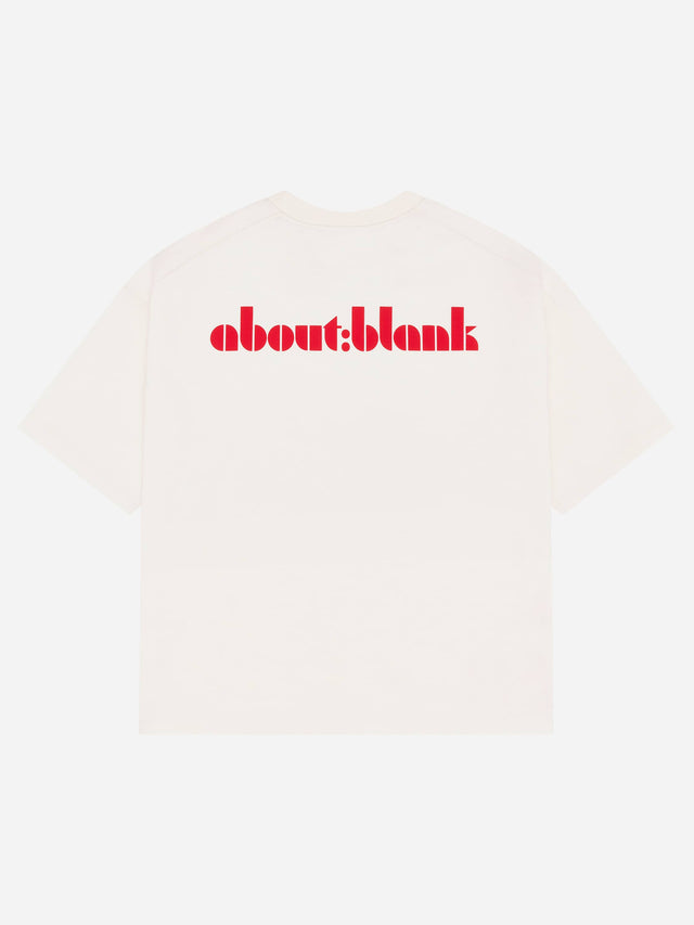 haus t-shirt oat/red
