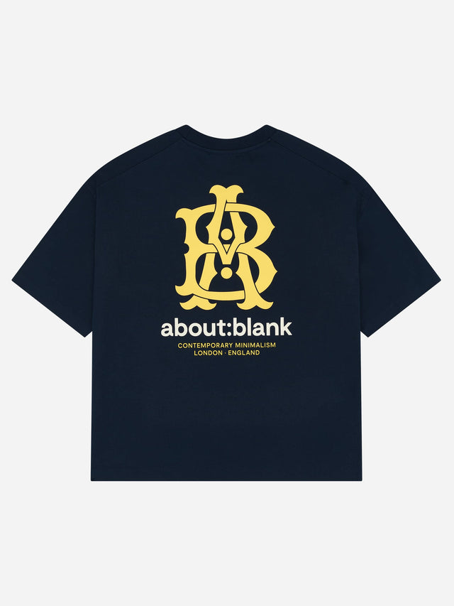 insignia t-shirt navy/yellow/ecru