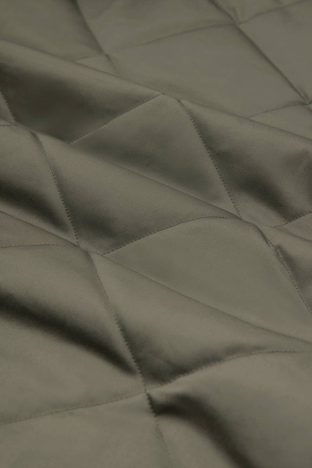 liner quilted jacket sage