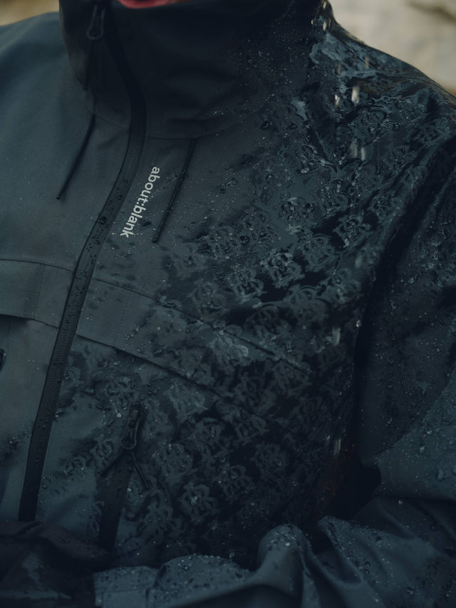 water reactive jacket dusty black