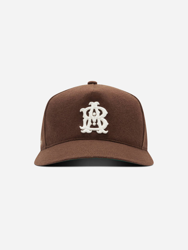 monogram cap wool brown/ecru