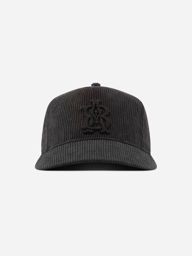 monogram cord cap black