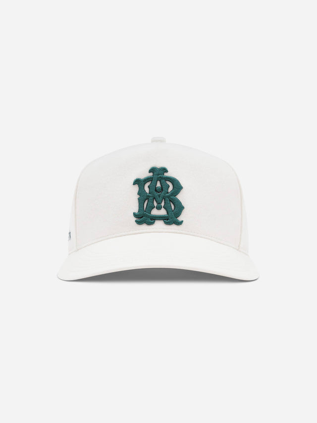monogram cap wool