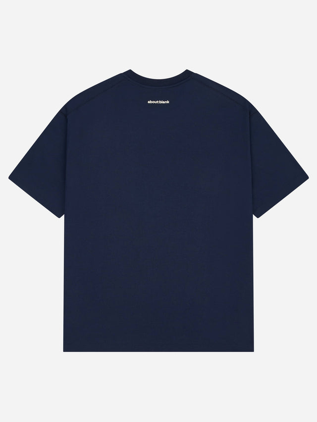 monogram t-shirt navy/ecru