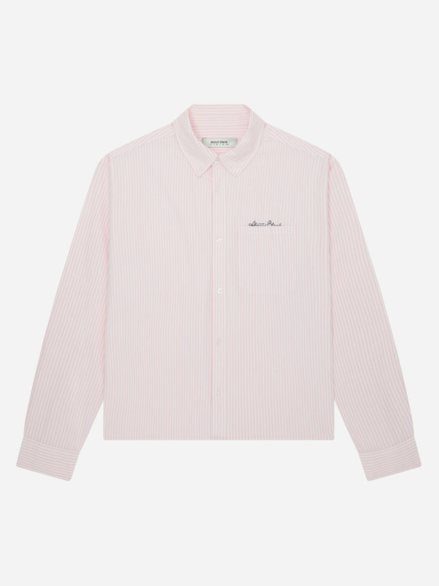 oxford script shirt pink