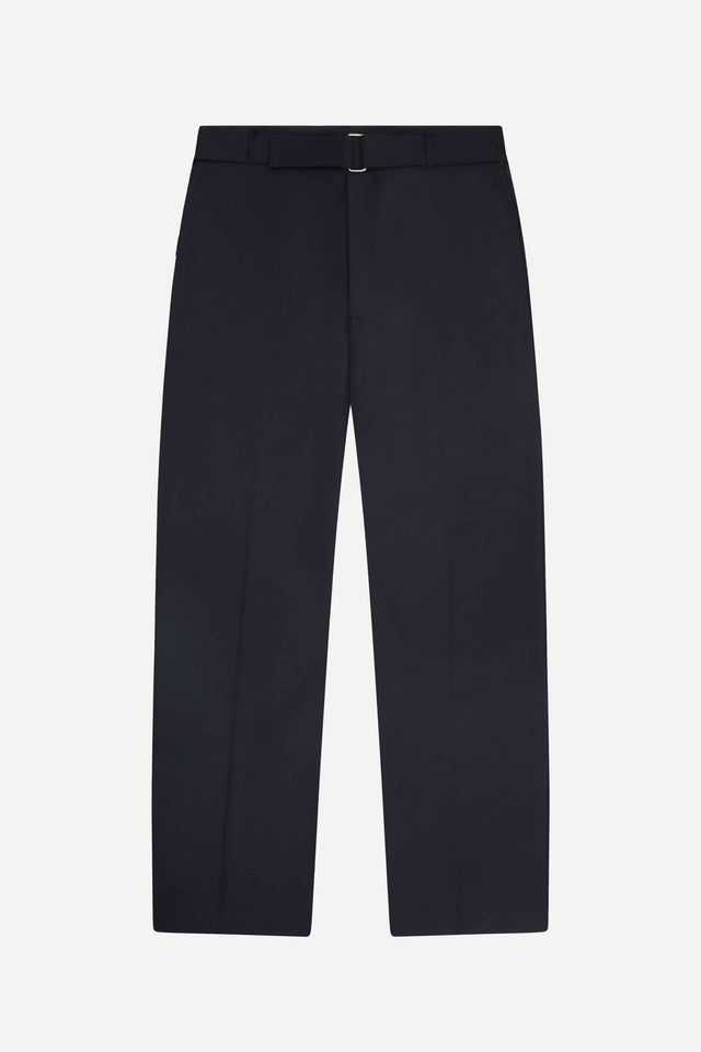 relaxed belted trouser black