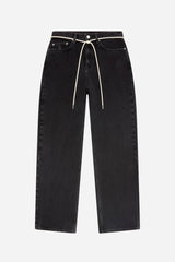 relaxed denim jean black