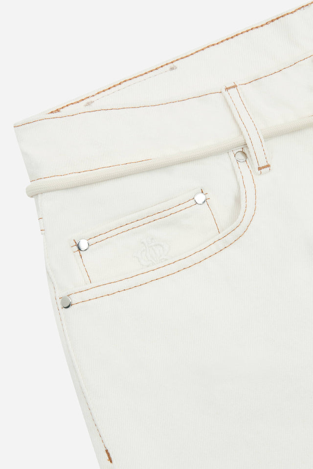 relaxed denim jean ecru