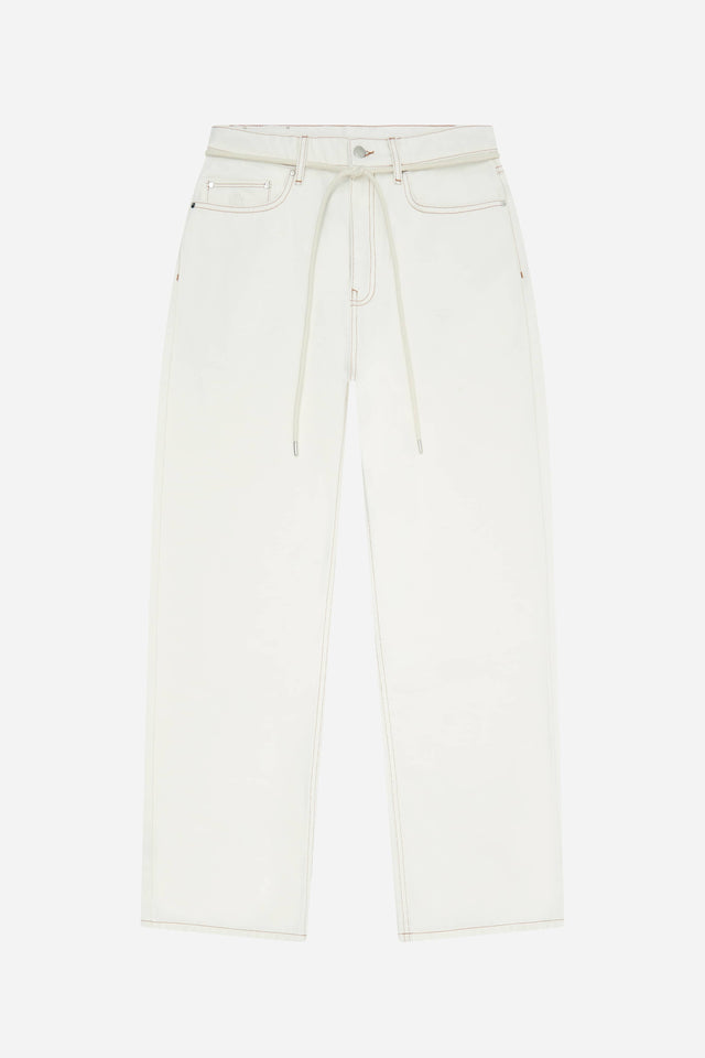 relaxed denim jean ecru